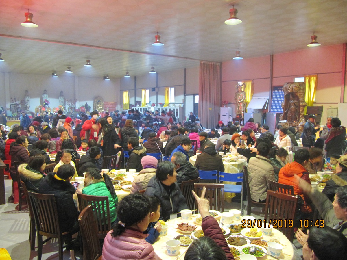 武汉莲华寺2018团年饭